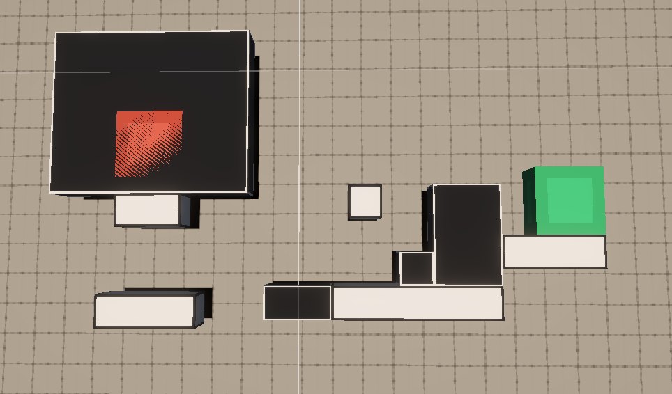 Blockout Unity du niveau 2 du monde 3