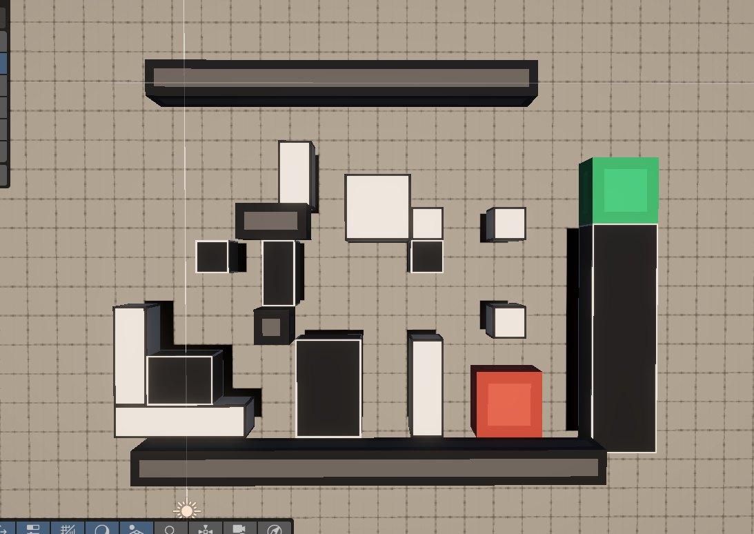 Blockout Unity du niveau 3 du monde 3